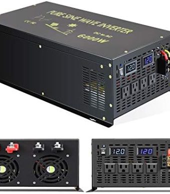wzrelb 6000w pure sine wave power inverter for solar, rv
