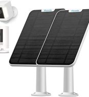 shyueda 4w solar panel charger white, weatherproof for spotlight cams
