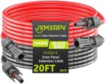 jxmxrpv 20ft solar extension cable for home, boat, rv panels