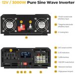 bougerv 3000w pure sine wave inverter for off-grid power