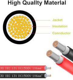 jxmxrpv 20ft solar extension cable for home, boat, rv panels