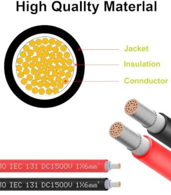 jxmxrpv 20ft solar extension cable for home, boat, rv panels