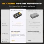 bougerv 3000w pure sine wave inverter for off-grid power