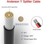 elfculb anderson y splitter cable for solar generator power station