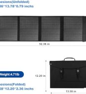 outable 60w solar panel portable foldable for camping and devices