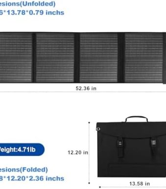 outable 60w solar panel portable foldable for camping and devices