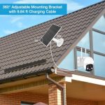 muzuzzi 5w usb solar panel charger for security camera, ip65 waterproof