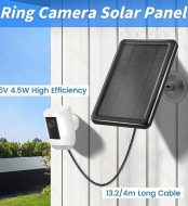 kakajuelo 5.5v super fast solar charger for ring camera, waterproof