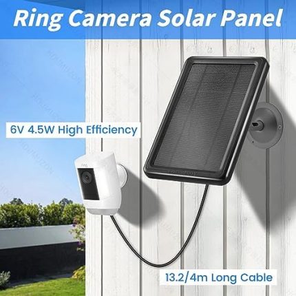 ‎kakajuelo 5.5v super fast solar charger for ring camera, waterproof