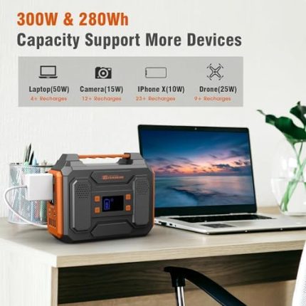 zerokor 300w portable power bank generator, ideal for outdoor