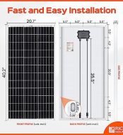 rich solar 100w 12v solar panel for off-grid power sources
