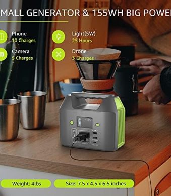 enginstar 150w power bank portable station for home camping