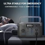 wetown 300w lifepo4 power station with solar generator for camping