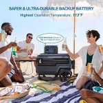 wetown 300w lifepo4 power station with solar generator for camping