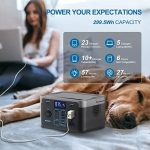 wetown 300w lifepo4 power station with solar generator for camping