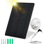muzuzzi 5w usb solar panel charger for security camera, ip65 waterproof