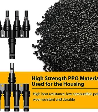 topmatty solar panel t branch connectors for efficient panel connections.