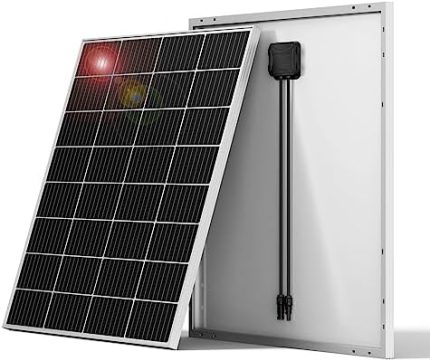 ‎fivstasola 100w solar panel high efficiency for off-grid power needs