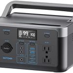 wetown 300w lifepo4 power station with solar generator for camping