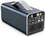 powdeom 300w portable power station with ac outlet for camping