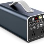 powdeom 300w portable power station with ac outlet for camping