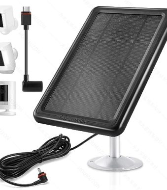 kakajuelo 5.5v super fast solar charger for ring camera, waterproof