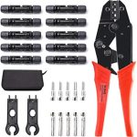 yangoutool solar pv panel crimping tool kit with cable connectors and spanner
